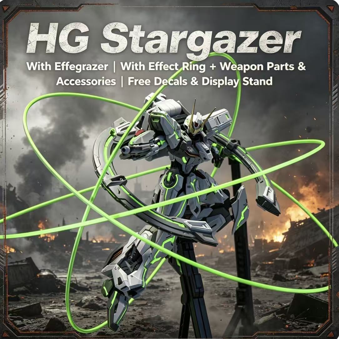 Bandai Model Gundam Hg - 47 HG Stargazer Mecha avec anneau