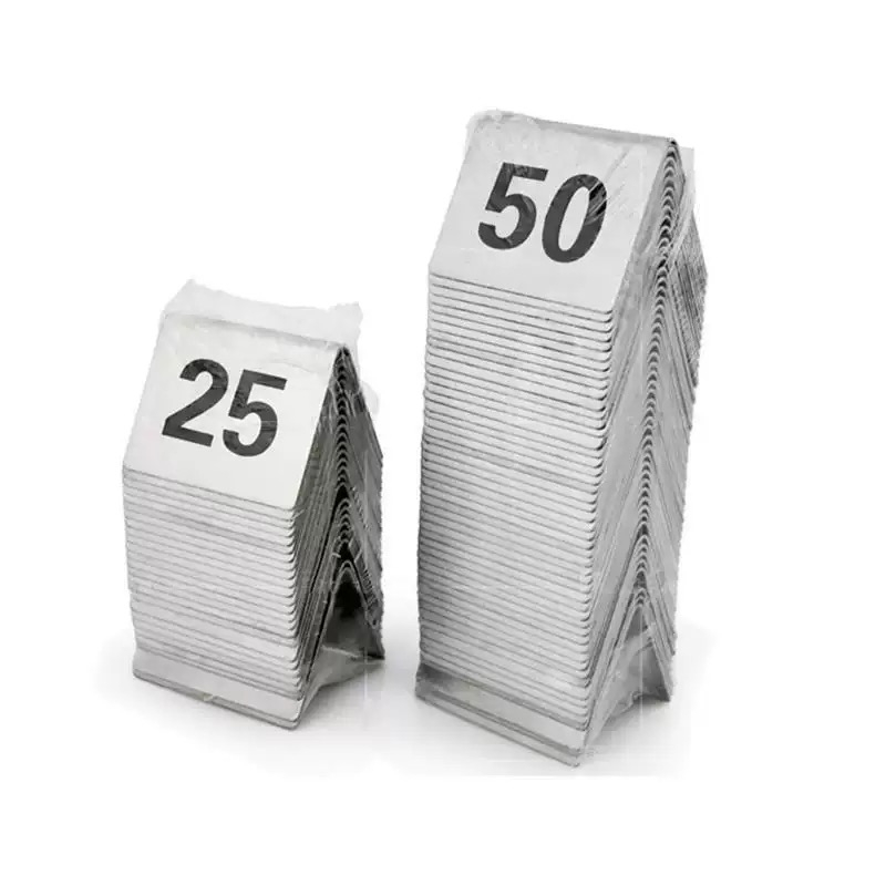 Graded Card Display - Numéros de table carrés en acier