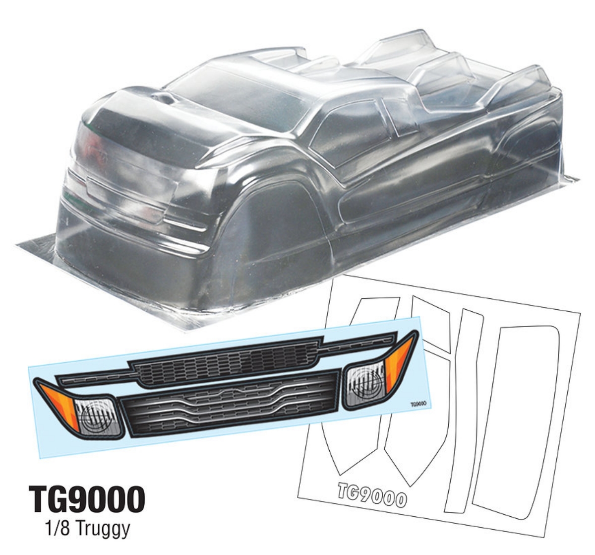 Tamiya Model Paint Set - Carrosserie de Truggy TG9000 1/8 compatible