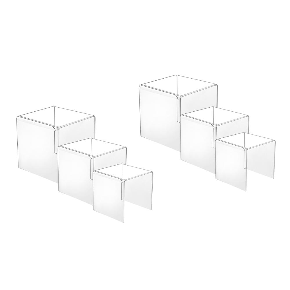 Display Risers Set - Présentoirs en acrylique transparent pour figurines