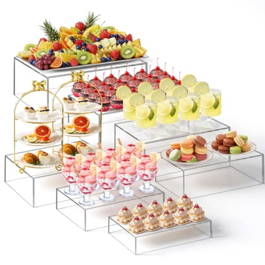 Display Risers Set - Ensemble de 7 supports de buffet