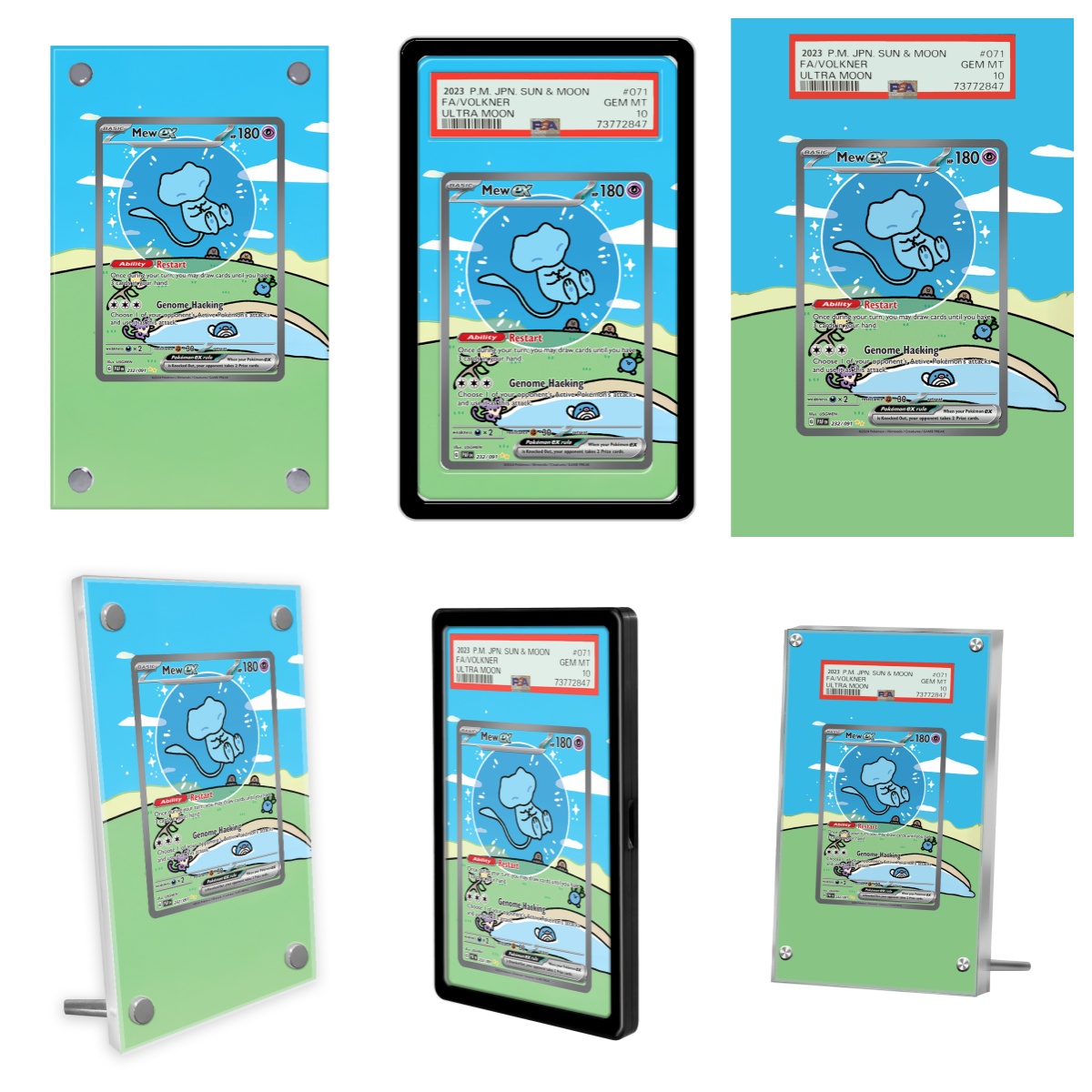 Display Case Acrylic - Affichage de cartes Pokemon PTCG Mew