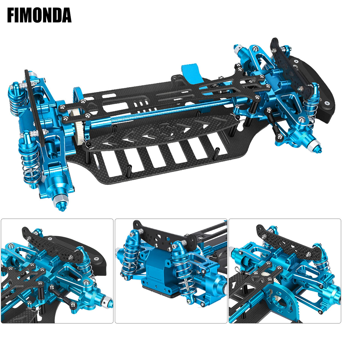 Tamiya Model Rc Car - Kit de châssis en aluminium et