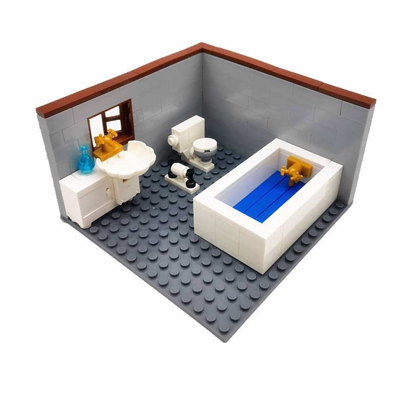 Lego Set City - Blocs de ville classiques compatibles, meubles