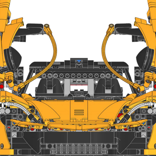 Voiture de sport jaune assembl - Lego Set Technic avis et prix