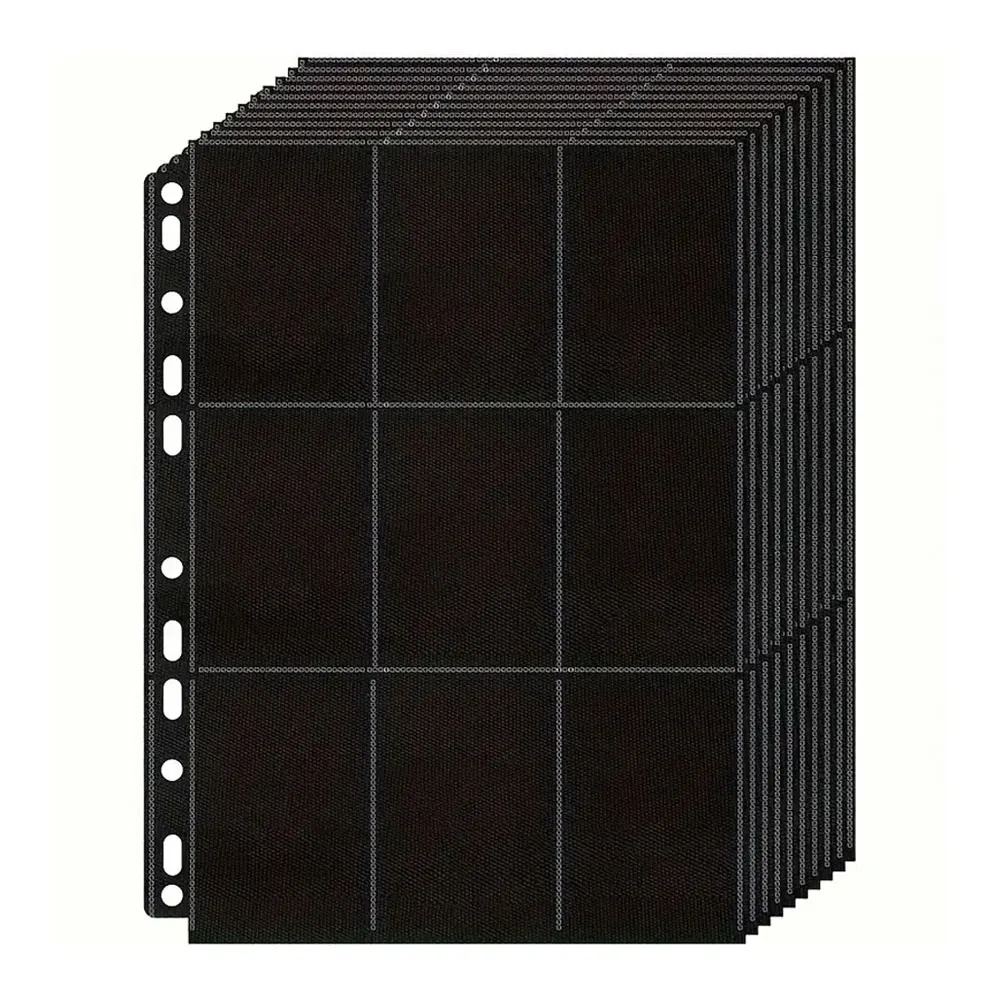 Lot de 10 pochettes noires à 9 - Trading Card Binder avis et prix