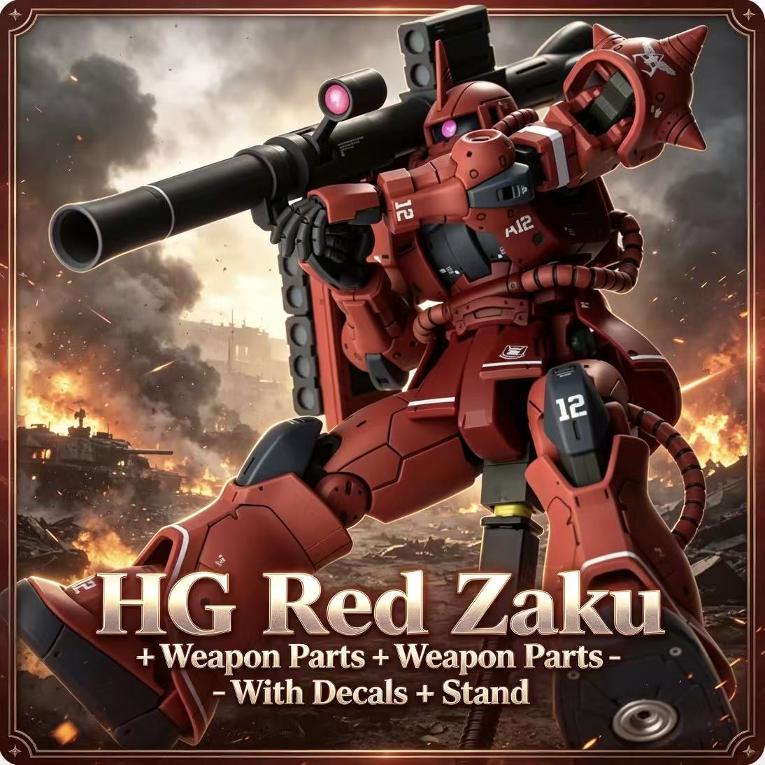 024HG Char's Custom Old Type R - Bandai Model Gundam Hg avis et prix